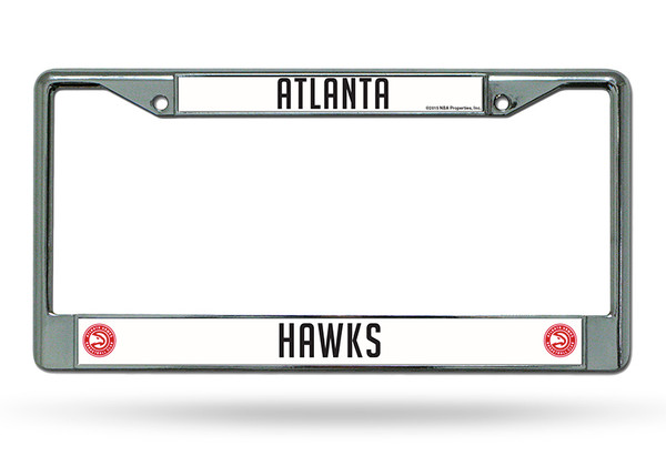 Atlanta Hawks License Plate Frame Chrome