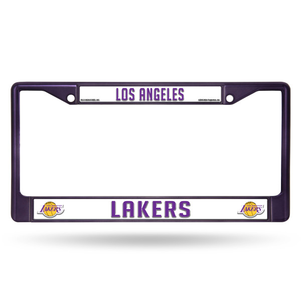 Los Angeles Lakers License Plate Frame Metal Purple