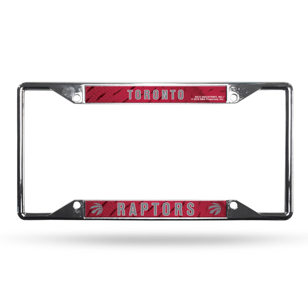 Toronto Raptors License Plate Frame Chrome EZ View