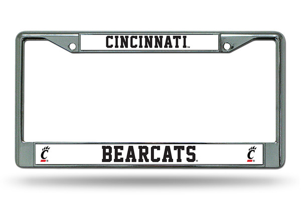 Cincinnati Bearcats License Plate Frame Chrome
