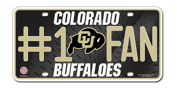 Colorado Buffaloes License Plate #1 Fan