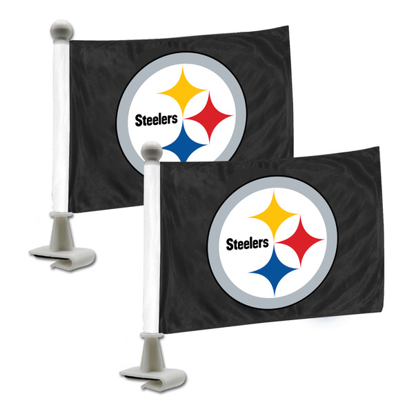 Pittsburgh Steelers Ambassador Flags Steelers Primary Logo Black