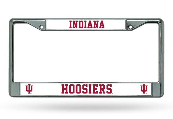 Indiana Hoosiers License Plate Frame Chrome
