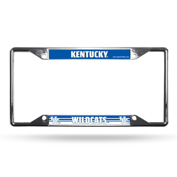 Kentucky Wildcats License Plate Frame Chrome EZ View