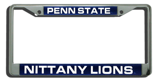 Penn State Nittany Lions Laser Cut Chrome License Plate Frame