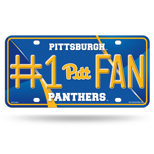 Pittsburgh Panthers License Plate #1 Fan Alternate Design