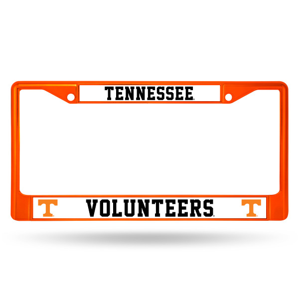 Tennessee Volunteers License Plate Frame Metal Orange