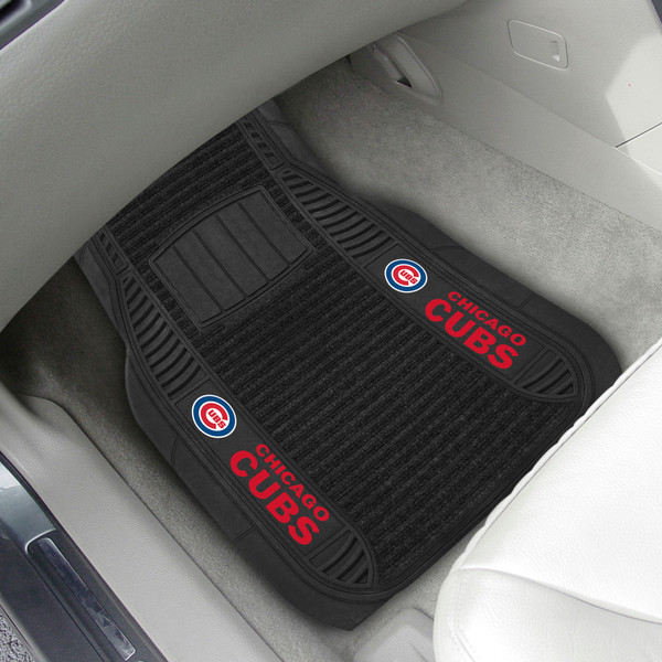 MLB - Chicago Cubs 2-pc Deluxe Car Mat Set 21"x27"