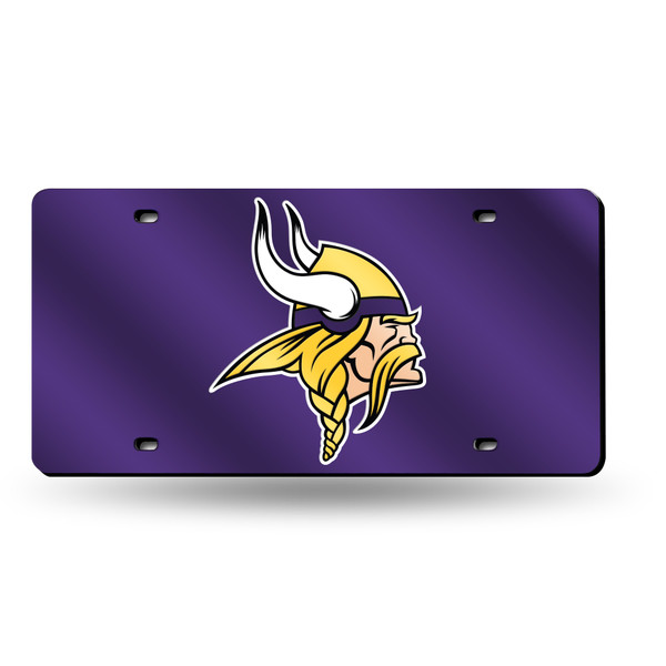 Minnesota Vikings Laser Cut Purple License Plate