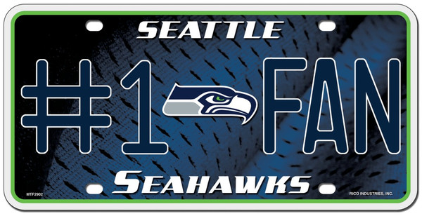 Seattle Seahawks License Plate #1 Fan