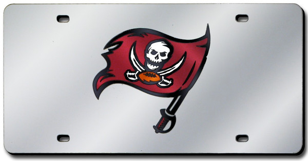 Tampa Bay Buccaneers License Plate Laser Cut Silver