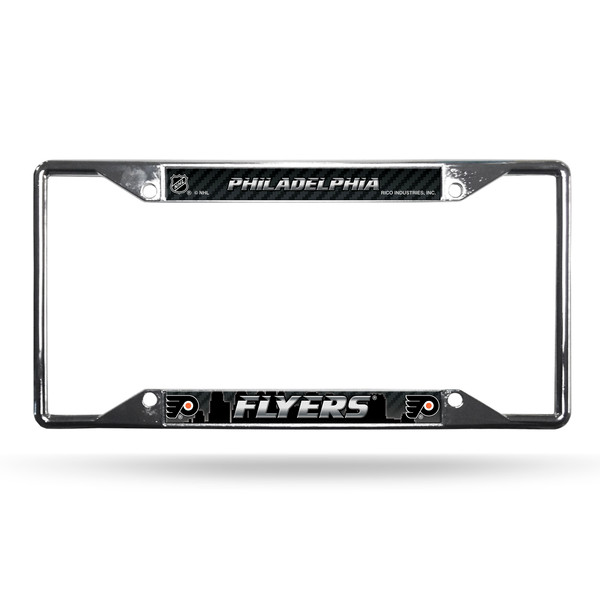 Philadelphia Flyers License Plate Frame Chrome EZ View