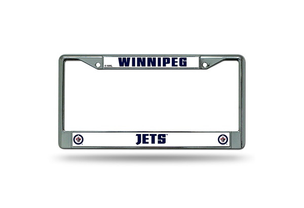 Winnipeg Jets License Plate Frame Chrome