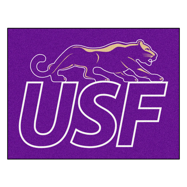 University of Sioux Falls - Sioux Falls Cougars All-Star Mat "Cougar & USF" Logo Purple