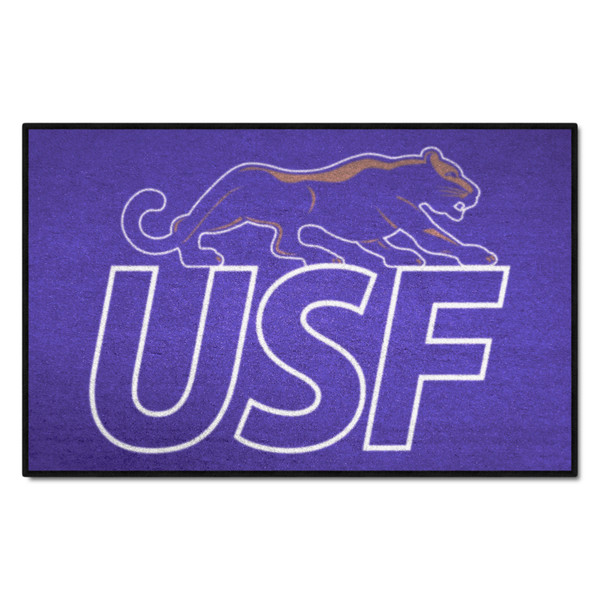 University of Sioux Falls - Sioux Falls Cougars Starter Mat "Cougar & USF" Logo Purple