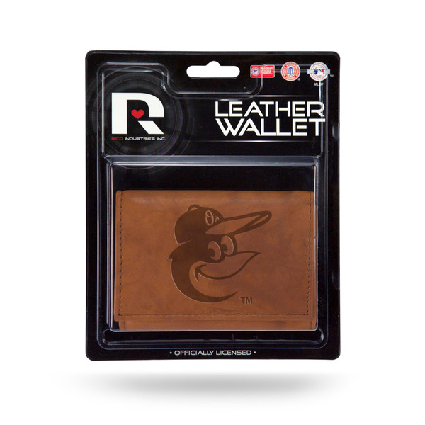 Baltimore Orioles Leather Embossed Trifold Wallet