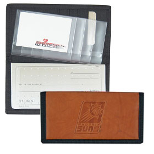 Phoenix Suns Leather/Nylon Embossed Checkbook Cover