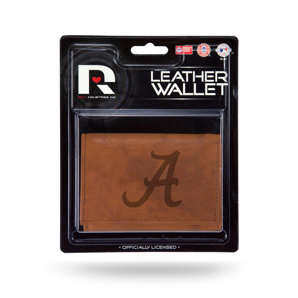 Alabama Crimson Tide Leather Embossed Trifold Wallet