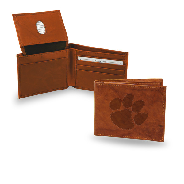 Clemson Tigers Leather Embossed Billfold