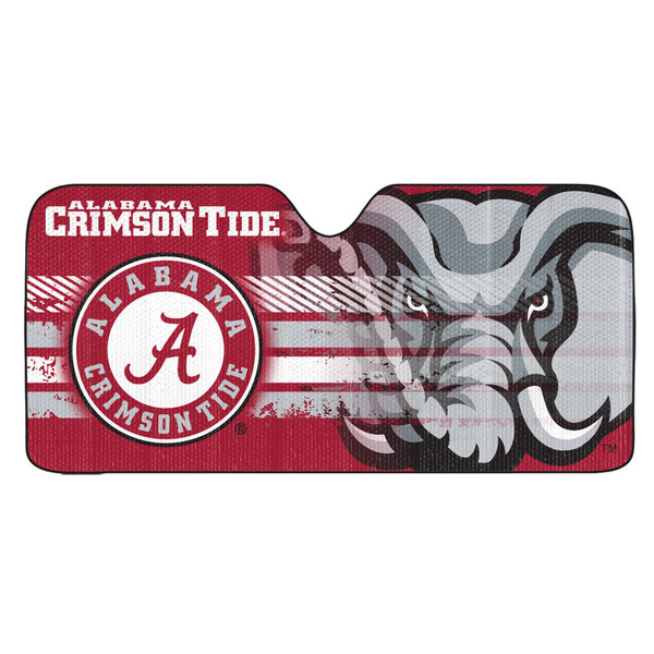 University of Alabama - Alabama Crimson Tide Auto Shade Primary Logo, Alternate Logo and Wordmark Red