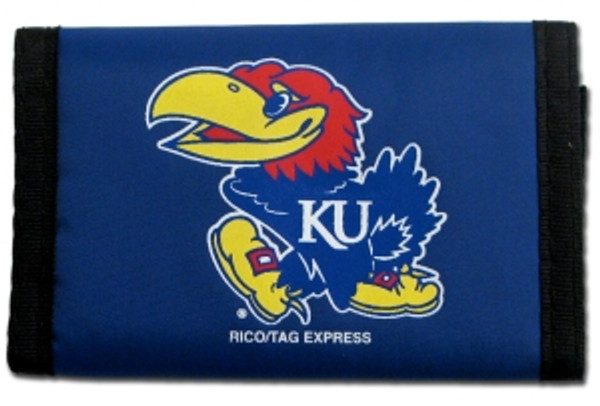 Kansas Jayhawks Wallet Nylon Trifold