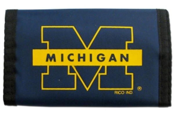 Michigan Wolverines Wallet Nylon Trifold