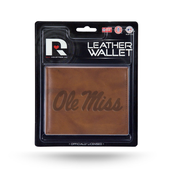 Mississippi Rebels Leather Embossed Billfold