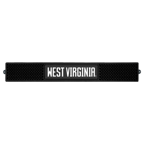 West Virginia University - West Virginia Mountaineers Drink Mat Flying WV Primary Logo and Wordmark Black