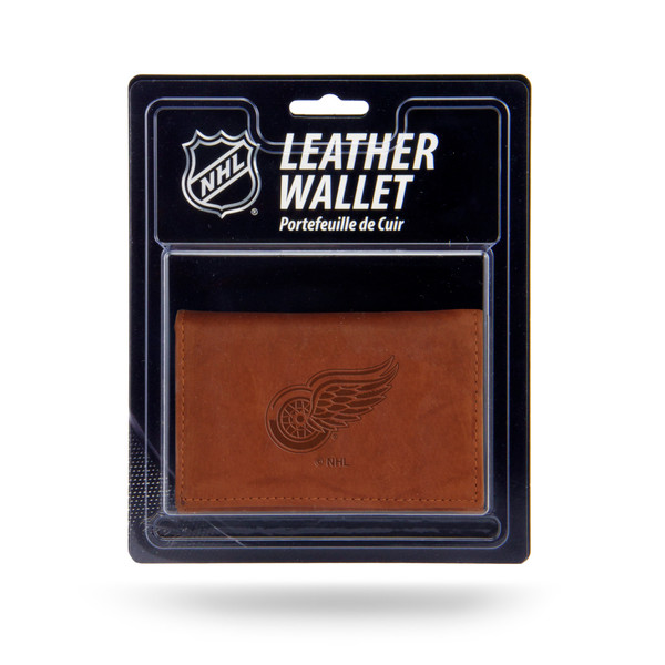 Detroit Red Wings Leather Embossed Trifold Wallet