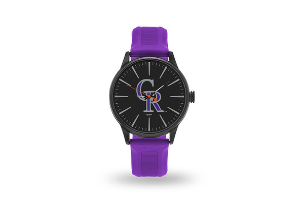 Colorado Rockies Watch Men's Cheer Style with Purple Watch Band