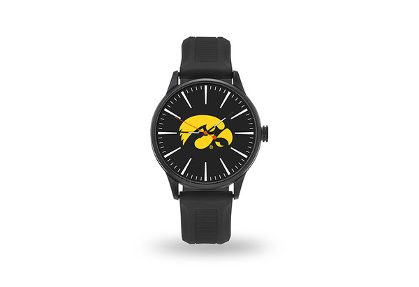 Iowa Hawkeyes Watch Men's Cheer Style with Black Watch Band