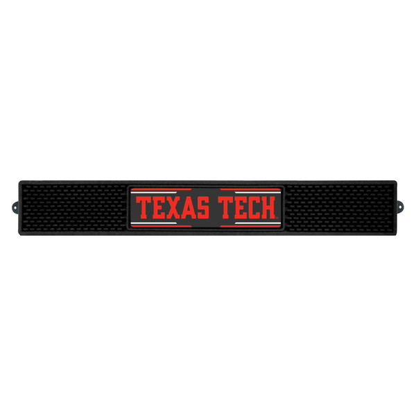 Texas Tech University - Texas Tech Red Raiders Drink Mat Double T Primary Logo and Wordmark Black