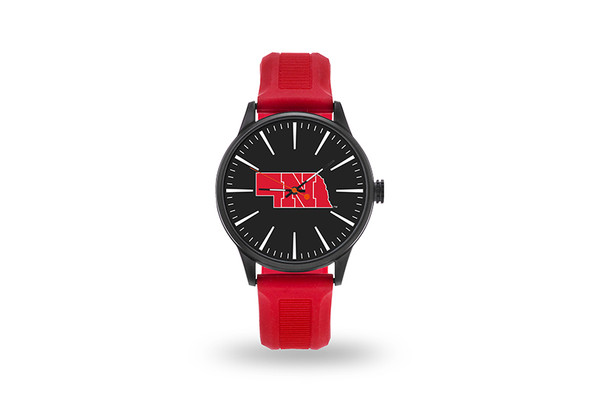 Nebraska Cornhuskers Watch Men's Cheer Style with Red Watch Band