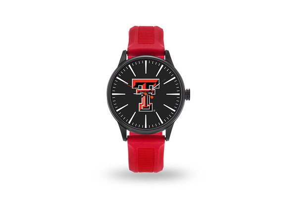 Texas Tech Red Raiders Watch Men's Cheer Style with Red Watch Band
