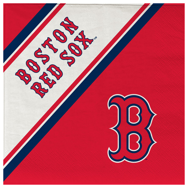 Boston Red Sox Paper Napkins Disposable