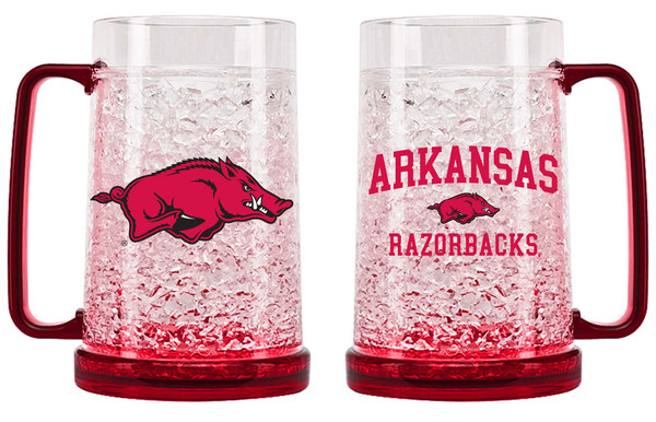 Arkansas Razorbacks Crystal Freezer Mug