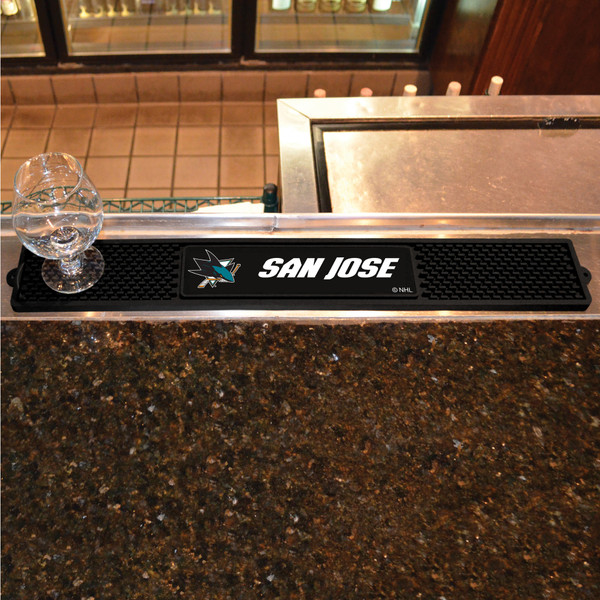 NHL - San Jose Sharks Drink Mat 3.25"x24"