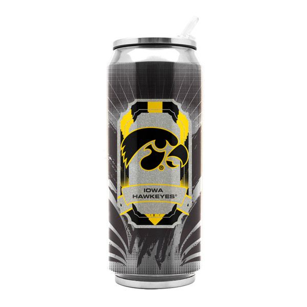 Iowa Hawkeyes Stainless Steel Thermo Can - 16.9 ounces