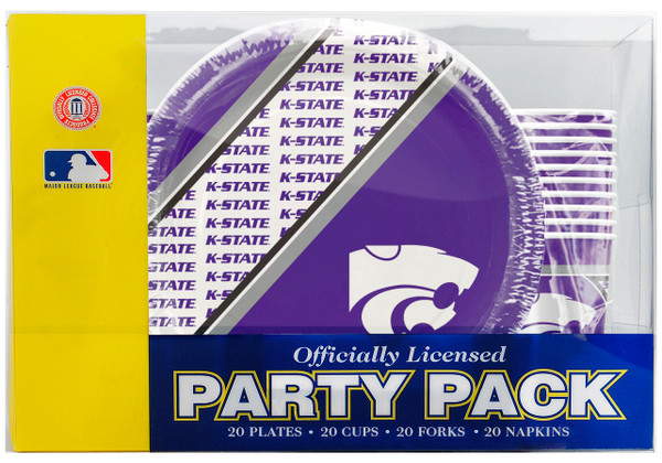 Kansas State Wildcats Party Pack 80 Piece