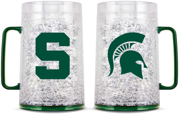 Michigan State Spartans Mug Crystal Freezer Style Monster Size