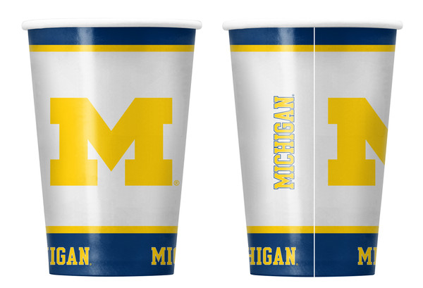 Michigan Wolverines Disposable Paper Cups