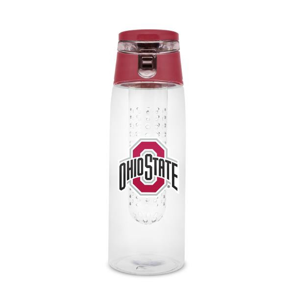 Ohio State Buckeyes Sport Bottle 24oz Plastic Infuser Style