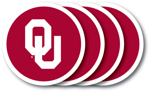 Oklahoma Sooners Coaster Set - 4 Pack