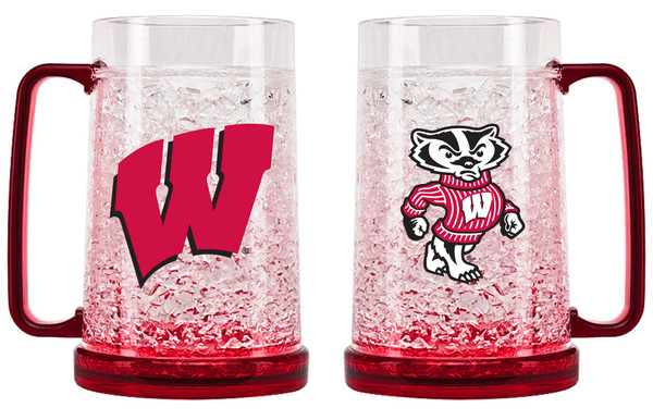 Wisconsin Badgers Crystal Freezer Mug