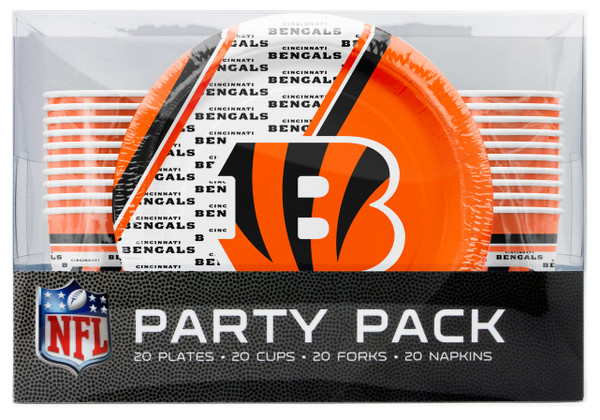 Cincinnati Bengals Party Pack 80 Piece