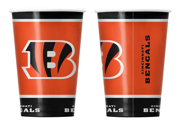 Cincinnati Bengals Disposable Paper Cups