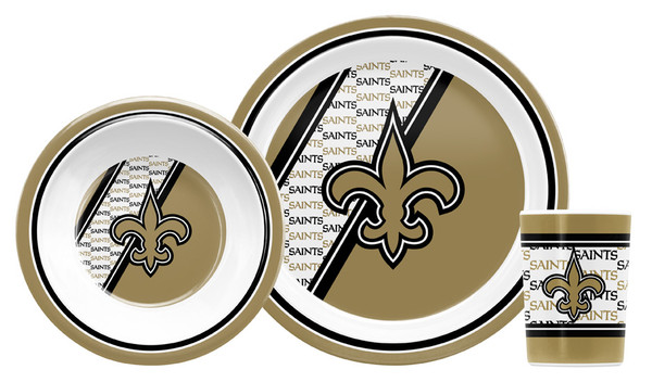 New Orleans Saints 5 Piece Children's Dinner Set