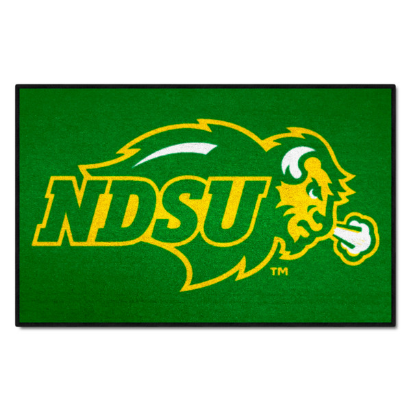 North Dakota State University - North Dakota State Bison Starter Mat "NDSU & Bison" Logo Green