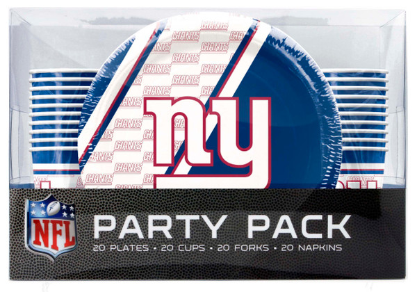 New York Giants Party Pack 80 Piece