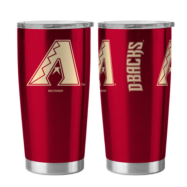 Arizona Diamondbacks Travel Tumbler 20oz Ultra Silver